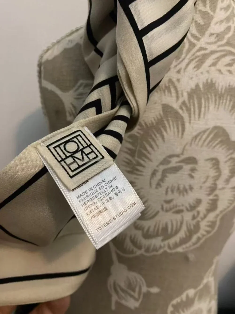 Toteme silk scarf
